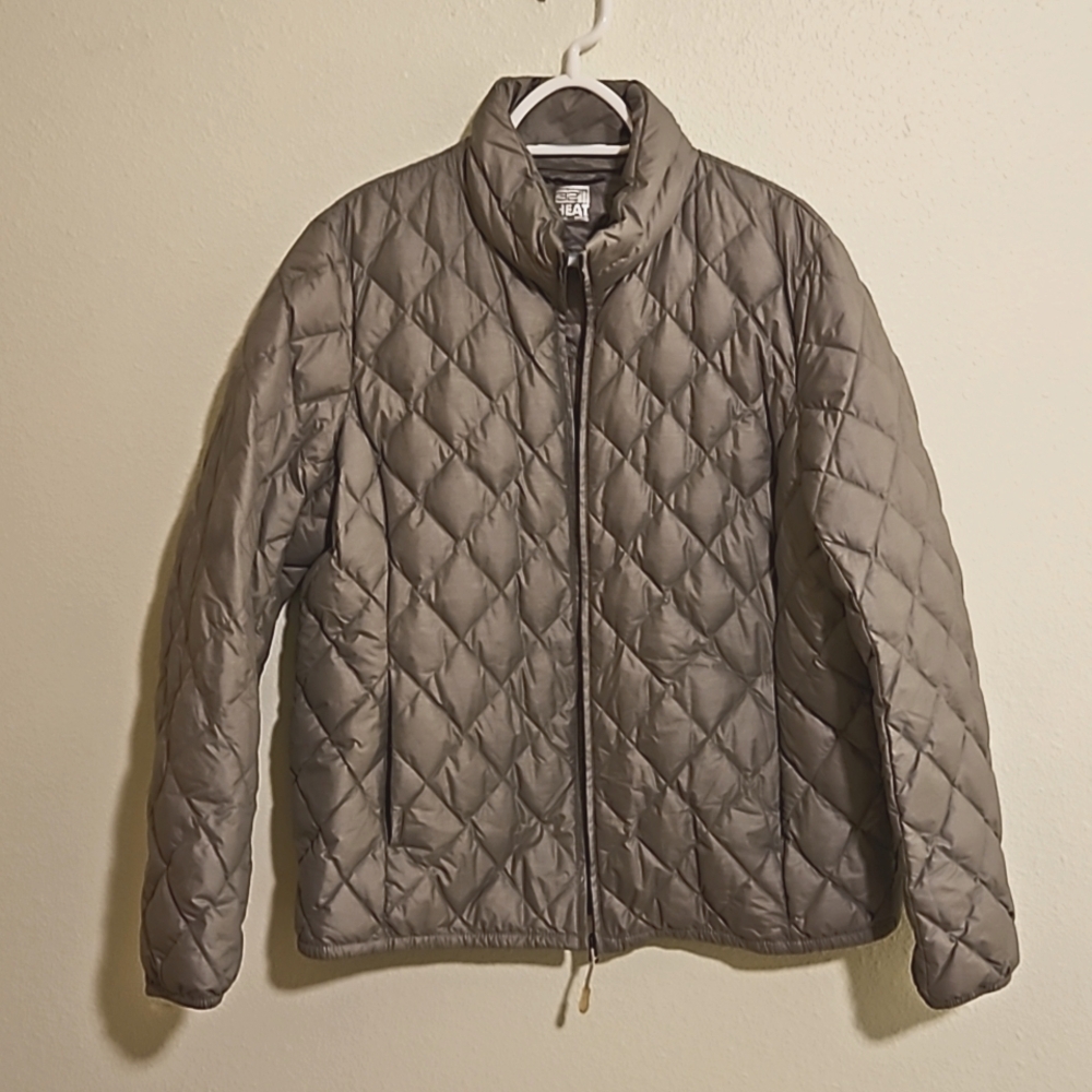 Weatherproof 32 Degrees Heat Gray lightweight Down Jacket sz.XL